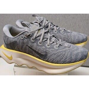 Nike Motiva Trainers Size 8.5 US Smoke Grey White yellow Mesh Leather NWOB Rare